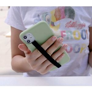 Sangle de téléphone de style japonais et coréen, sangle anti-perte colorée pour coque de téléphone à utilisation d'une seule main, sangle adhésive pour le dos de la coque. - Product Image 4