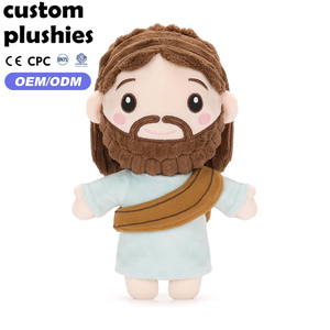 Muñeco de Peluche de Jesús Personalizado de Fábrica, Juguete Religioso de Peluche con <span class=keywords><strong>Cabello</strong></span> y Barba Texturizados en Color Marrón - Product Image 1