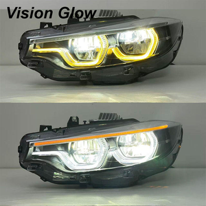 Faro Delantero VG Auto Blanco Amarillo Ámbar Rojo V2 Estilo IKON Drl para <span class=keywords><strong>BMW</strong></span> Serie 4 F32 F33 F36 F80 F82 F8X <span class=keywords><strong>M3</strong></span> M4 con Emark - Product Image 2