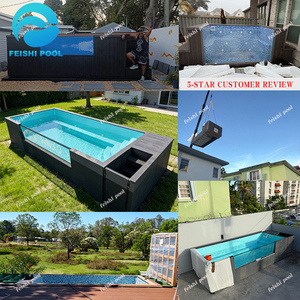 <span class=keywords><strong>Piscine</strong></span> extérieure en fibre de verre pour jardin, conteneur <span class=keywords><strong>maritime</strong></span>, 20 pieds, 40 pieds, maison préfabriquée, grand jacuzzi, spa de nage, <span class=keywords><strong>piscine</strong></span> hors sol - Product Image 6