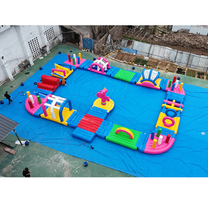 Juegos Inflables Acuáticos Herméticos, Parque Acuático Inflable Flotante con Pista de Obstáculos para Complejos Turísticos - Product Image 4