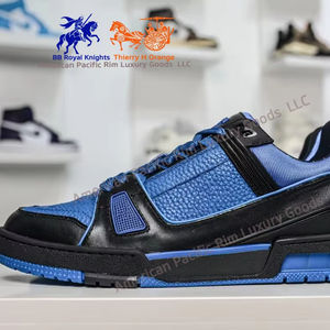 Chaussures de sport de luxe décontractées pour hommes, style course et marche, en cuir véritable, collection 2024 - Product Image 2