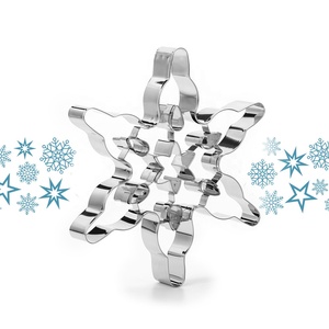 Khổng lồ thép không gỉ giáng sinh bông tuyết hình dạng Biscuit Cookie <span class=keywords><strong>cutter</strong></span> cho nướng - Product Image 1