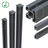GD panneaux de clôture en aluminium 4ft 10ft latte 6 8 pieds saule pas cher cour vent poussière intimité cèdre pas de creuser eatate clôture arrière-cour