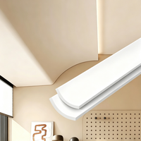 Moulure extérieure en plâtre finie, corniche de plafond minimaliste pour salon, moulure de plafond personnalisable
