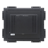 Ucuz açık çerçeve kapasitif dokunmatik ekran display12. Inç Metal ev monitör ile VGA/AV/HD-MI