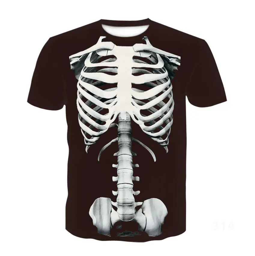 Camiseta Manga Larga Costillas Esqueleto Eol 