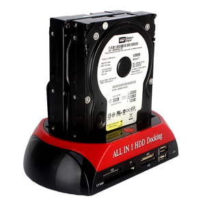 Base de Conexión para Disco Duro Externo, Lector de Tarjetas, Hub USB, Carcasa de Plástico para HDD 2.5/3.5 IDE SATA - Product Image 1