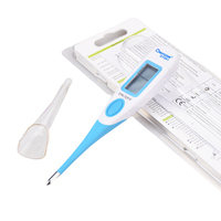 Thermomètre numérique LCD flexible haute précision pour la mesure axillaire et orale, thermomètre pour bébé