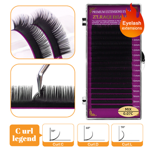 Plateaux d'extensions <span class=keywords><strong>de</strong></span> <span class=keywords><strong>cils</strong></span> pré-faits en cachemire, logo personnalisé, plateaux <span class=keywords><strong>de</strong></span> <span class=keywords><strong>cils</strong></span> mats doux foncés, vente en gros, emballage personnalisé pour <span class=keywords><strong>cils</strong></span> - Product Image 1