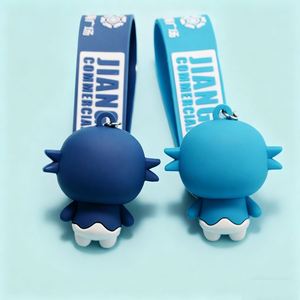 Best Selling Factory Wholesale 3D <b>Custom</b> Logo Soft PVC Keychain Rubber <b>Key</b> Chain Business Gift Promotional Souvenir Keychain - Product Image 6