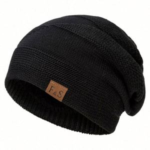 Gorro de Invierno 2024 de Alta Calidad para Hombre, 100% Acrílico, Tejido Cálido, con Logotipo Personalizado y Parche - Product Image 4