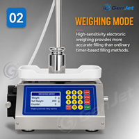 Machine de remplissage semi-automatique intelligente pour bouteilles, 10g-3kg, débit de 2,2L par minute, pour détergent, lotion, boisson, flacon