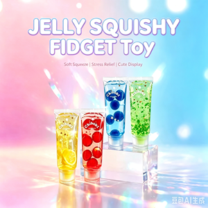 Jouet anti-stress souple et remodelable en forme de tube de dentifrice transparent, jouet élastique relaxant à modeler - Product Image 1