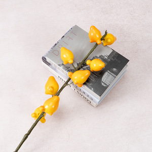 Atmospheric 8-Head Golden Fruit-Themed Artificial Flowers with <b>Bubble</b> Material for <b>Wedding</b> and Festive Scene Decor - Product Image 5
