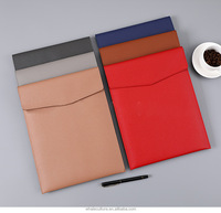 Porte-documents en cuir A4 imperméable personnalisé, pour le stockage d'informations professionnelles, fournitures scolaires et de bureau, classeurs en PU avec poches