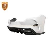 Kit carrosserie pour Porsche Panamera 2017, style MSY, fibre de carbone et fibre de verre mélangées, pare-chocs avant, capot moteur