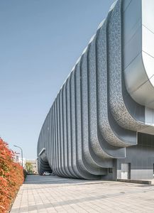 Modern Aluminum <b>Curtain</b> Wall Cladding Anodized Surface Anti-Corrosion Building Exterior Facade Solution - Product Image 3