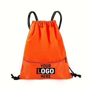 Custom Image & Brand Pretty Arts Unisex <b>Drawstring</b> Bag, Lightweight Waterproof Gym <b>Backpack</b> with Soft Handle for Outdoor - Product Image 4