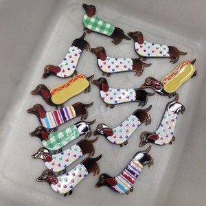 Porte-clés en acrylique motif chien teckel <span class=keywords><strong>de</strong></span> dessin animé, design créatif, <span class=keywords><strong>vente</strong></span> en gros, fabrication DIY, promotion spéciale Allemagne - Product Image 1