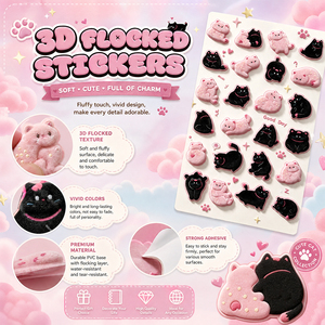 <b>Cute</b> Bakery Foam Stickers Cartoon Puffy Sticker Waterproof Decorative For Laptop Phone <b>Notebook</b> Home Decoration - Product Image 6