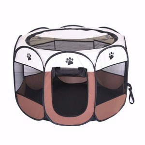 Corralito plegable para perros, tienda de ejercicio para mascotas, perrera portátil para interior y exterior con cubierta de sombra de malla extraíble - Product Image 3