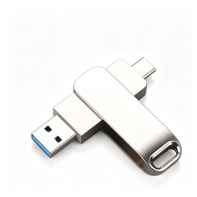 32GB USB 3.1 2 in 1 Metal Flash Drive Usb a and c Type-c Metal Custom logo Usb Flash Memory Disk High Speed Usb 3.0 Flash Drive