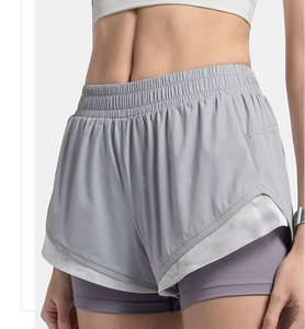 Active women's sports short men pocket Fitness Yoga sports workout <span class=keywords><strong>gym</strong></span> running - Product Image 1