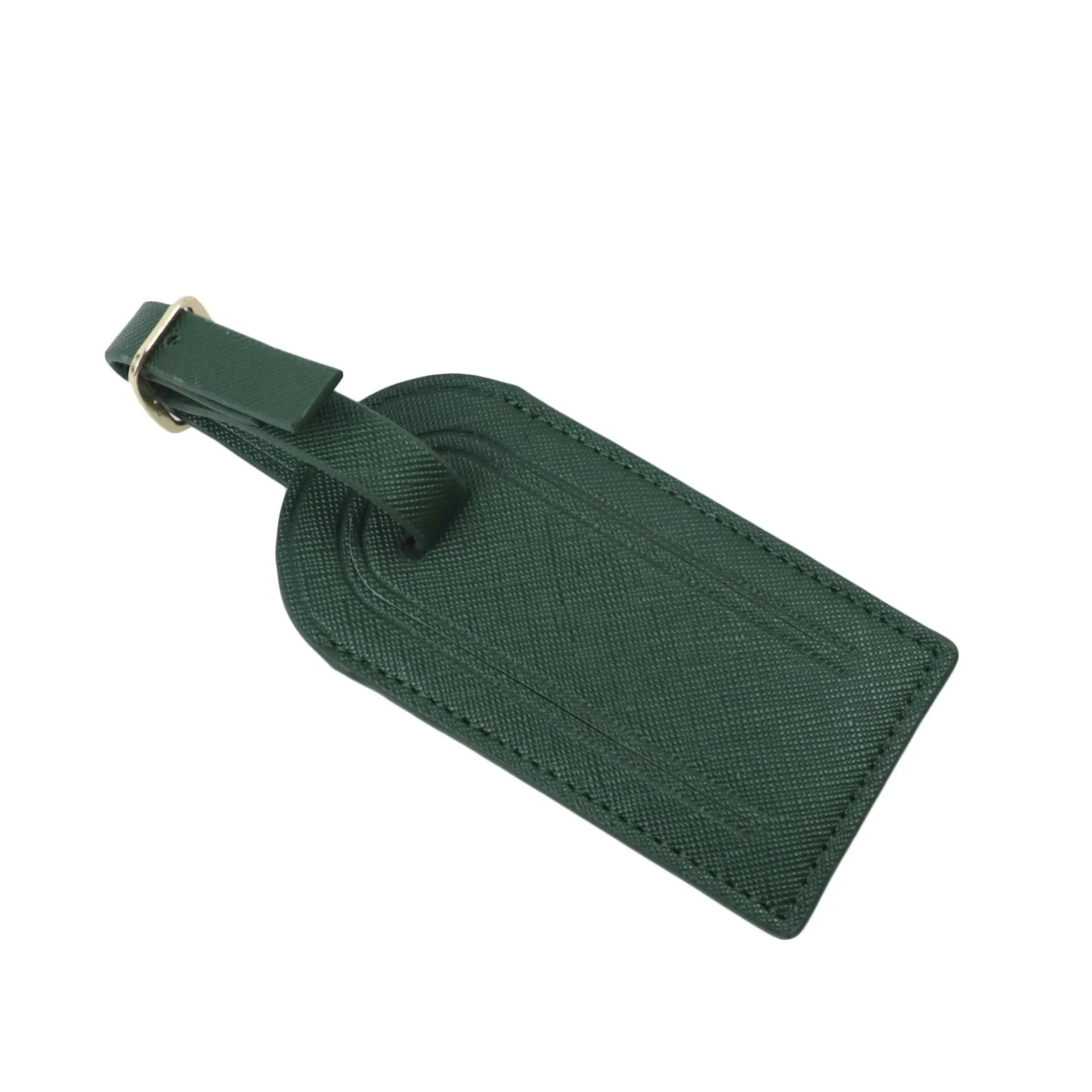 Étiquette de bagage verte