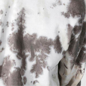 Sudadera con capucha y cremallera de forro polar con efecto tie-dye para hombre, informal, deportiva, de invierno, 100% poliéster, forrada, de manga larga, holgada, ecológica y personalizable. - Product Image 2