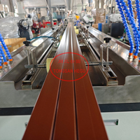 TONGSANHEGU plástico reciclado HDPE WPC columna post extrusión línea en relieve al aire libre WPC máquina piso tablero/revestimiento extrusora