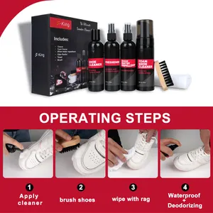 Venta al por mayor de la fábrica OEM Natural Sneaker Cleaning Liquid Organic Sneaker Cleaner Kit