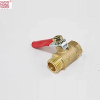 Robinet à bille en laiton WLW, raccord fileté, tailles de port 1/2'', 3/4'', 1'', utilisation eau haute température, débit 50 L/min