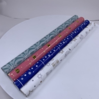 Rouleau d'emballage cadeau personnalisé en papier kraft pour anniversaire et fête de Noël Feuille décorative en papier d'emballage cadeau