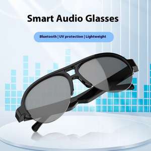 Écouteurs intra-auriculaires sans fil F06 pour lunettes BT, avec indicateur de batterie LED, conception ouverte, longue autonomie, protection UV, TWS - Product Image 4