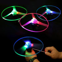 Jouets lumineux LED, libellules en bambou clignotantes, hélices en plastique à friction manuelle, électroniques, cadeau pas cher pour enfants, décoration de fête