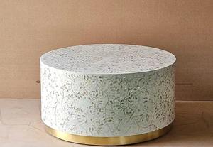 Table basse en os incrusté traditionnelle, faite à la main, avec motif décoratif pour salon classique, prix direct d'usine - Product Image 5