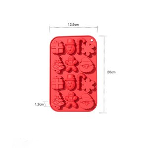 Stampo in Silicone Ecologico a Forma di Albero di Natale per Dolci e Cioccolato, Utensili <span class=keywords><strong>da</strong></span> Pasticceria - Product Image 4