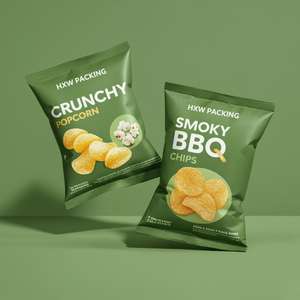 Kunden spezifisch bedruckte feuchtigkeit beständige laminierte Folie Kunststoff Heat Back Seal Puffed Food Verpackung Popcorn Cookie Kartoffel <span class=keywords><strong>chips</strong></span> <span class=keywords><strong>Chips</strong></span> - Product Image 4