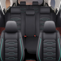 Accessoires intérieurs de voiture, taille universelle 2022, housse de siège de voiture en cuir de luxe 3D, ensemble complet 7 places pour fourgonnette MPV Toyota Highlander