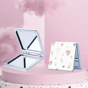 Specchio Cosmetico Portatile Mini in Acciaio Inox a Doppia Faccia, Vendita Diretta dalla Fabbrica, Personalizzabile con Logo e Motivo - Product Image 1