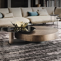 Meubles de salon, tables basses en métal de luxe, tables basses en verre modernes et simples