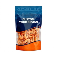 Zelfdichtende staande pouch met venster, hersluitbaar, food grade, voor warme snacks, noten, gedroogd fruit, aluminiumfolie, PET-rits.