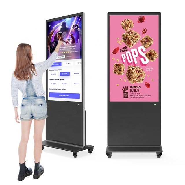 55 Inch 2K 4K Floor Standing Type Indoor Lcd Advertising Player Equipment Lcd Digital Signage and Displays Advertising Screen