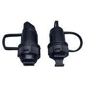 Adaptador Óptico Reforzado y Resistente al Agua FTTA IP68 para Exteriores, Mini SC MPO, Conector SC/APC, 1 Puerto, Negro
