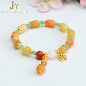 कीमती पत्थर के रत्न और जेड कंगन हल्के कंगन और सफेद रंग के कंगन - Product Image 2