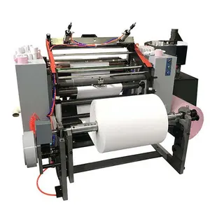 Máquina de corte y rebobinado de papel térmico, Rollo automático de alto estándar, superventas