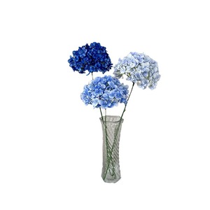 Fleurs artificielles Queyiyi, hydrangea à tige unique, 216 pétales, tissu brossé, décoration de mariage et de la maison - Product Image 4