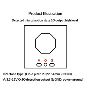 Hailingke 10G <strong>Microwave</strong> LD1020 Magnetic Sensing Module 3.3V Low Power Consumption Micro <strong>Motion</strong> Intelligent Sensing <strong>Sensor</strong> - Product Image 5