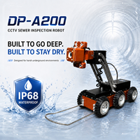 Robot d'inspection de canalisations étanche IP68 DP-A200 avec caméra pour égouts et conduites sous-marines